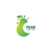 Pear logo images vector