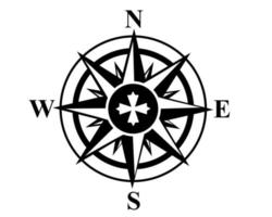 mariner's compass on a white background vector