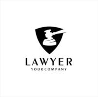 Attorney Lawyer Law firm Logo design vector Template negative space