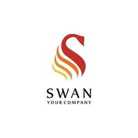 Swan Logo and Vector icon