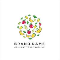 Vector logo design template. Organic food sign.