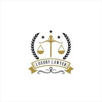 Attorney and law logo. Modern design. Abstract style. Vector illustration