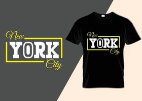 diseño de camiseta de la ciudad de nueva york vector