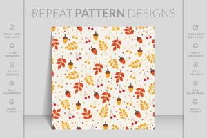 Hand drawn seamless ornamental colorful flowers floral pattern background design flat illustration vector