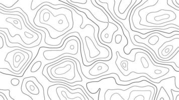 Abstract topographic contour line pattern solid background vector map.