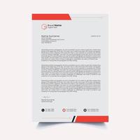 Modern company letterhead design. mirror graphic world vector