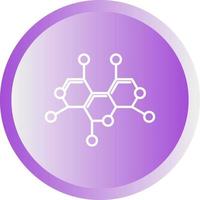 icono de vector de estructura de molécula