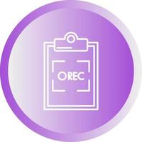 Record Vector Icon