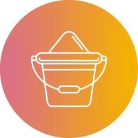 Sand Bucket Vector Icon