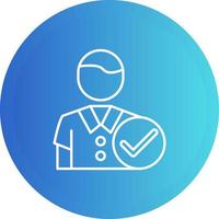 Man Accept Vector Icon