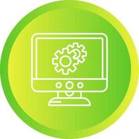 Settings Lcd Vector Icon