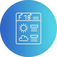 Forecast Vector Icon