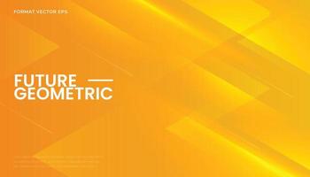 Abstract Dynamic Yellow Orange Background with Geometry Overlay Shapes