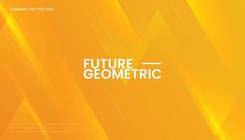 Abstract Dynamic Yellow Orange Background with Geometry Overlay Shapes