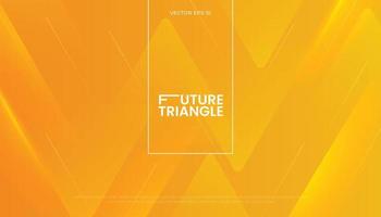 Abstract Dynamic Yellow Orange Background with Geometry Overlay Shapes vector