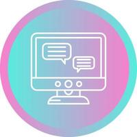 Chat Lcd Vector Icon