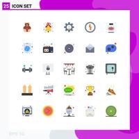 25 Creative Icons Modern Signs and Symbols of care lotus controls power devices Editable Vector Design Elements