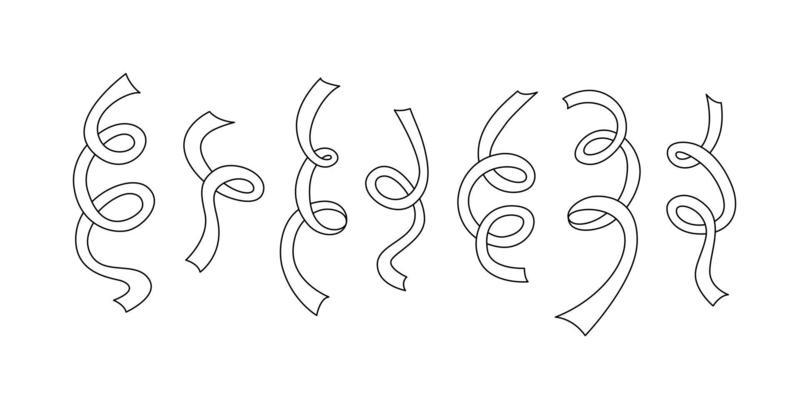 Confetti Outline Vector Art, Icons, and Graphics for Free Download