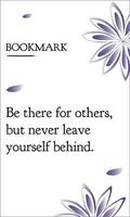 Be there for others, but never leave yourself behind. Inspirational Motivation quote for happy and better life. Can be printed on fashion shirts, poster, gift, or other printing press. vector