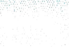 Light blue vector background with gender symbols.