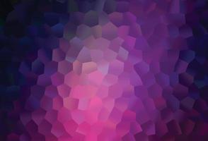 Dark Purple, Pink vector texture with colorful hexagons.