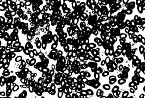 Black and white vector pattern with spheres.