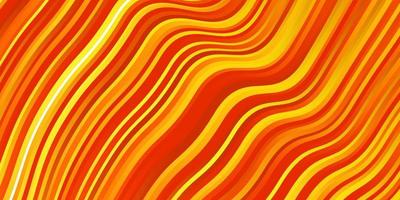 Light Orange vector background with lines.