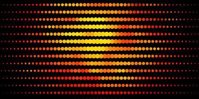 Dark Orange vector texture with disks.