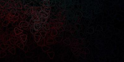 Dark blue, red vector background with random forms.