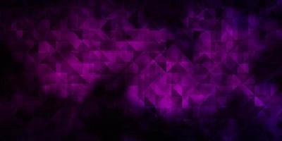 Dark Pink vector background with triangles.