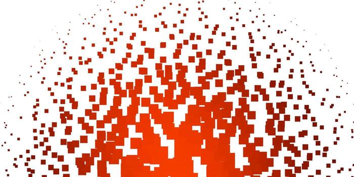 textura de vector naranja claro en estilo rectangular.