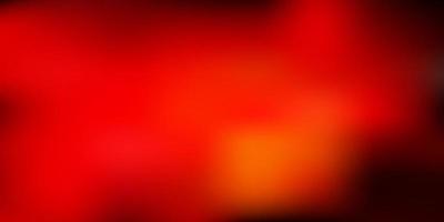 Dark orange vector abstract blur pattern.