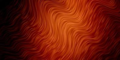 Dark Orange vector backdrop with bent lines.