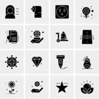 16 Universal Business Icons Vector Creative Icon Illustration to use in web and Mobile Related project