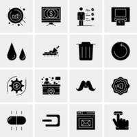 16 Universal Business Icons Vector Creative Icon Illustration to use in web and Mobile Related project