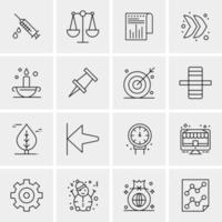 16 Universal Business Icons Vector Creative Icon Illustration to use in web and Mobile Related project