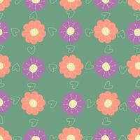 Abstract floral seamless pattern background. Perfect for textiles, apparel, wallpaper etc. vector