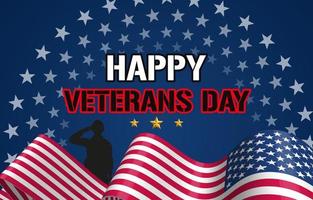 Happy Veterans Day Celebration Design vector