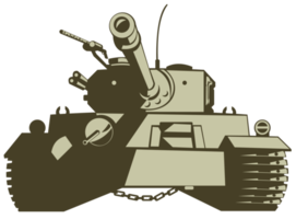 World War Two German Army Tank Front View Retro png