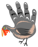 Turkey Hand Retro png