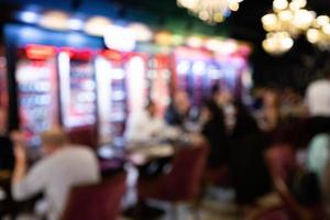 People in the restaurant blurred background photo