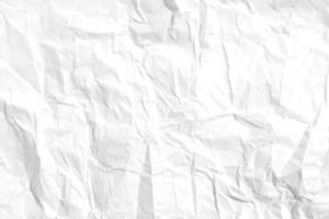 White paper crumpled background photo