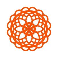 mandala asiático ornamento religioso vector ilustración