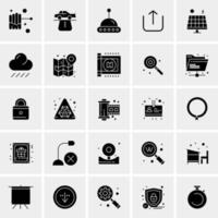 25 iconos de negocios universales vector ilustración de icono creativo para usar en proyectos relacionados con la web y dispositivos móviles