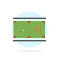 Billiards Cue Game Pocket Pool Abstract Circle Background Flat color Icon vector