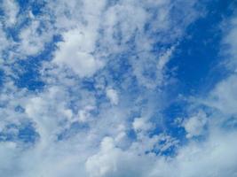 white cloud and blue sky background photo