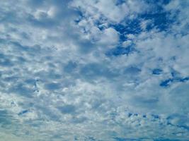 white cloud and blue sky background photo