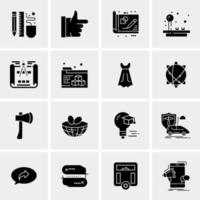 16 Universal Business Icons Vector Creative Icon Illustration to use in web and Mobile Related project