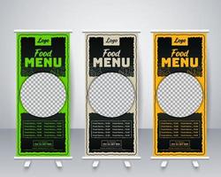 plantilla de banner acumulativo de restaurante de pizza profesional creativa vector