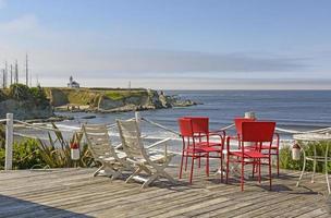 Scenic View from a Seaside Balcony photo